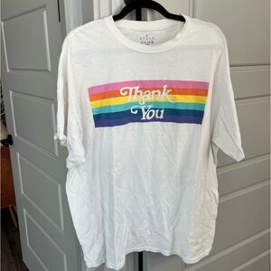 Rainbow “Thank You” Graphic Tee